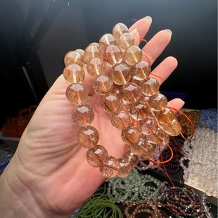 Natural copper hair crystal round beads wholesale devil hair silver hair titanium crystal crystal for men and women