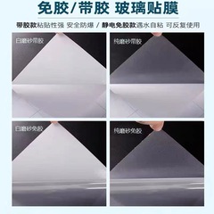 Static sanding glass film for office windows, bathroom, and shower, frosted sticker for glass, translucent and opaque.