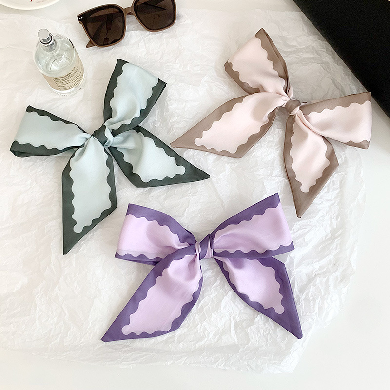 Pañuelo de seda, banda larga, decoración de alta calidad, bufanda pequeña, cinturón multiusos, diadema de cuerda de súper hada francesa, cinturón para el cabello, serpentina para el cabello