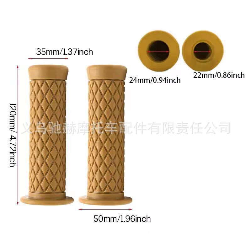 22/24mm Off-Road Motorcycle Modification Parts Silicone Soft Handlebar Grips Handlebar Rubber Grip Cover Handlebar Rubber