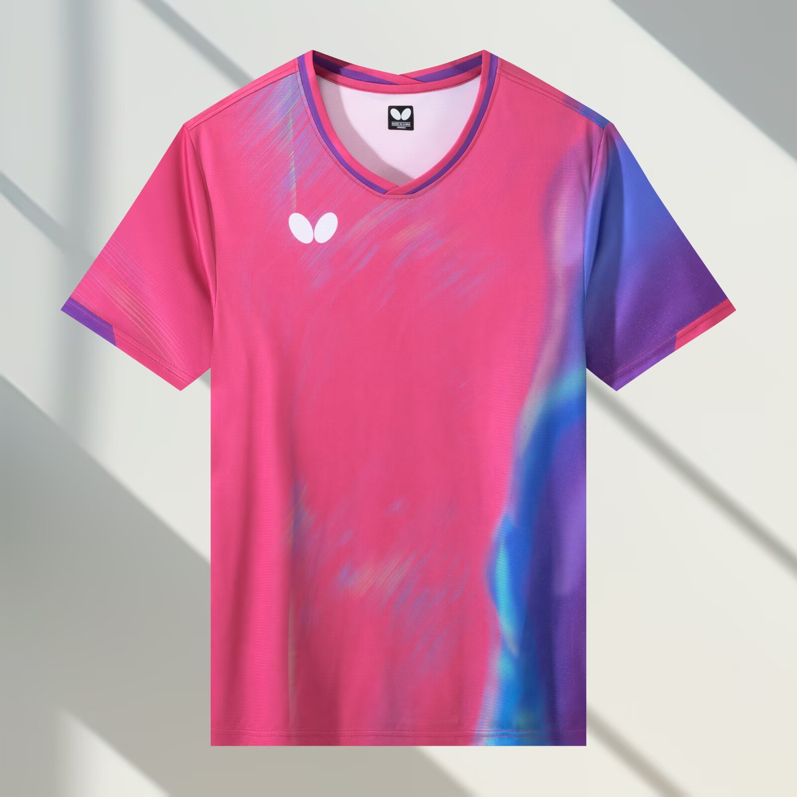 2025 New Butterfly Table Tennis Uniform Short-Sleeved Tops Quick-Drying Breathable Competition Sportswear Tops Printed for Men and Women