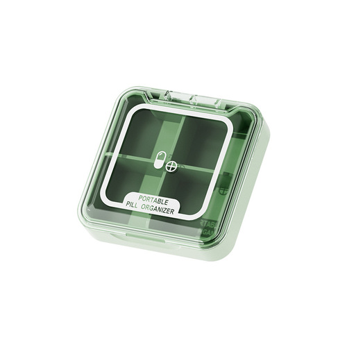 Portable pill box, mini dispensing small pill box, portable pill box, dust-proof drug seal box, jewelry storage box