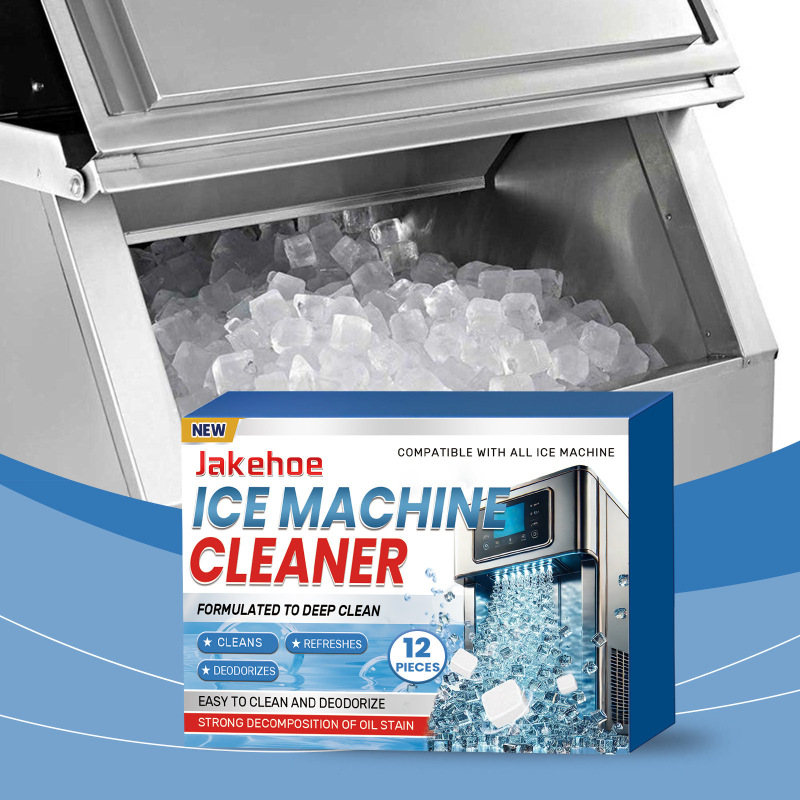 Jakehoe Ice Maker Cleaning Tablets Convenient and Gentle Cleaning for Home Use, Removes Scale and Deodorizes, Daily Care for Ice Makers