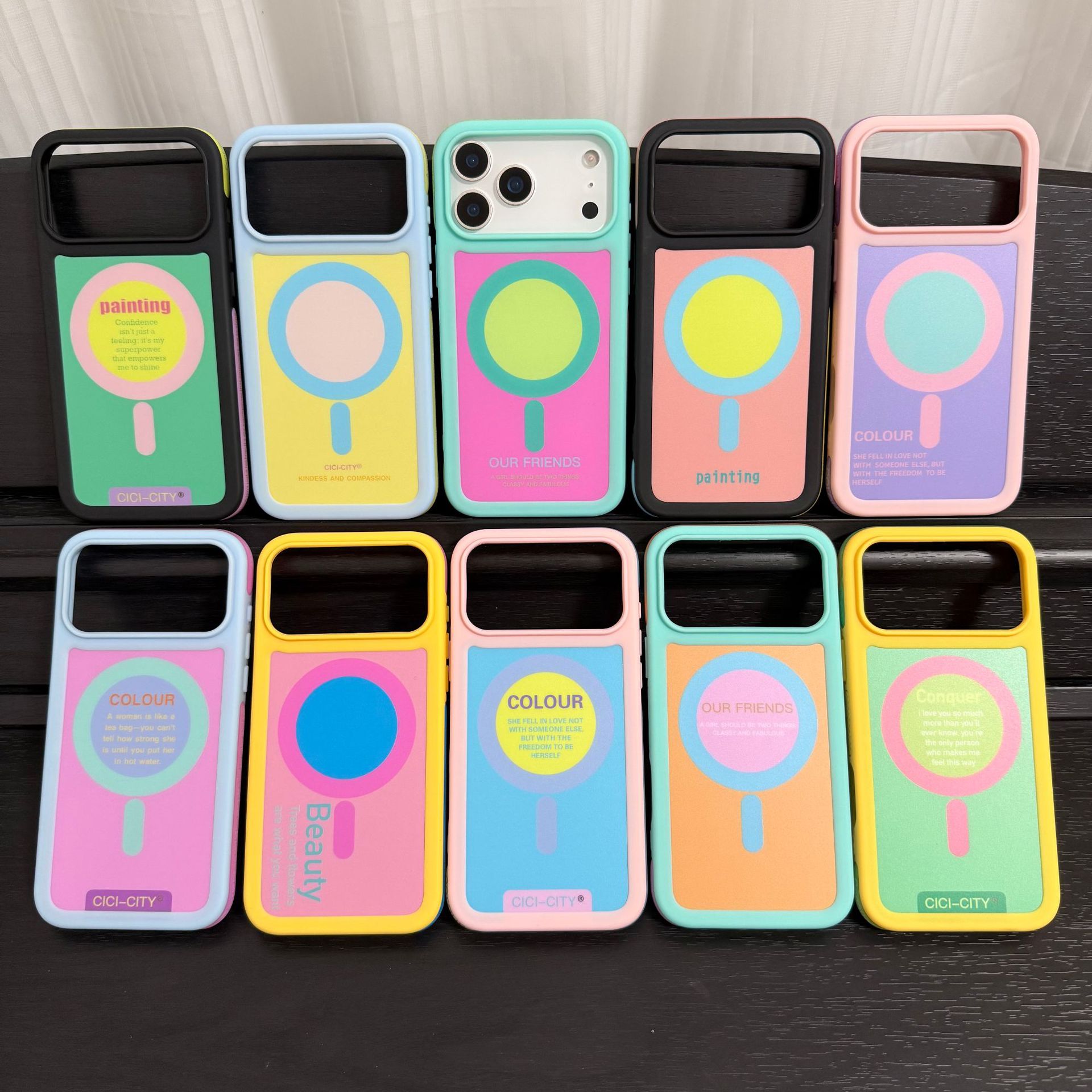 多巴胺磁吸防撞壳苹果17适用iPhone16手机壳15全包14防摔13保护套