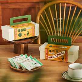 绿豆糕礼盒端午节烘焙店6粒盒子送礼桂花饼蛋糕店玛德琳饼干空盒