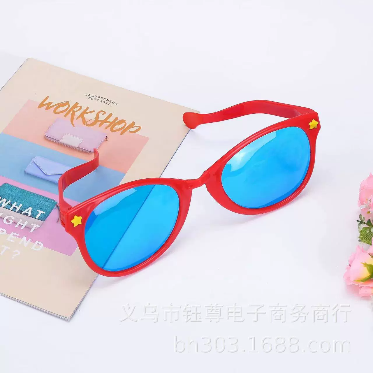 Очки Cross-border World Cup фан Big Glasses Рождество Новый год Бар Забавные пляжные очки