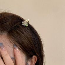 韩国新款森系花朵发夹女侧边前额刘海夹子迷你小号公主头抓夹网红