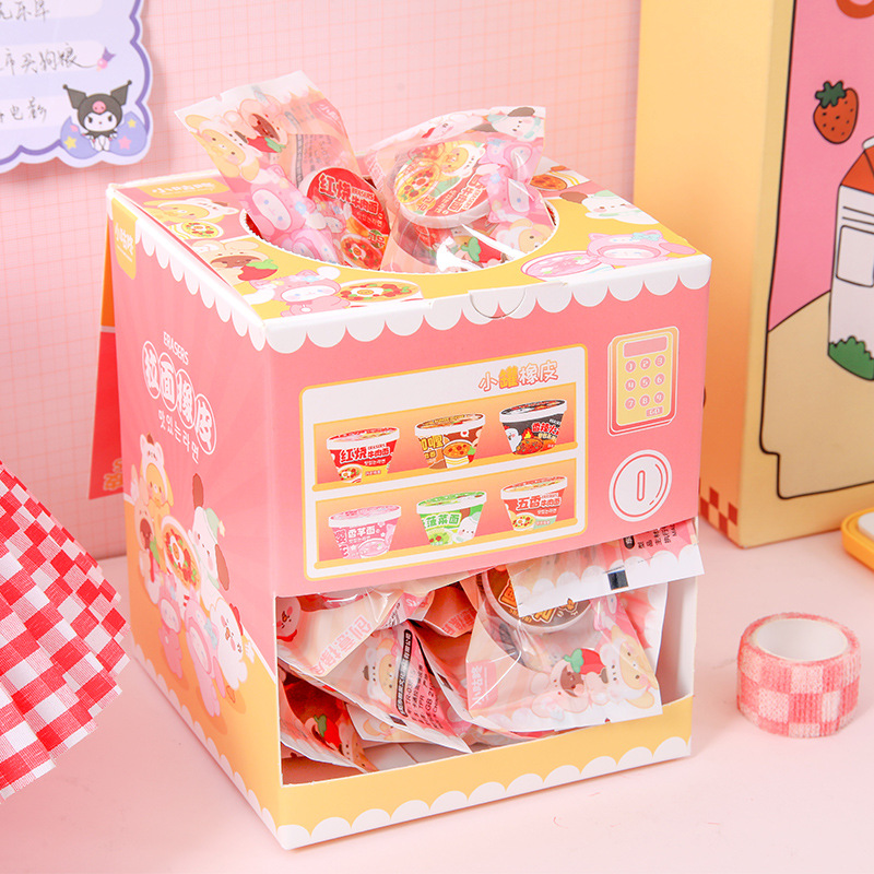 Los niños creativos ramen borrador dibujos animados divertido modelado borrador estudiante escuela suministros actividad premio pequeño regalo