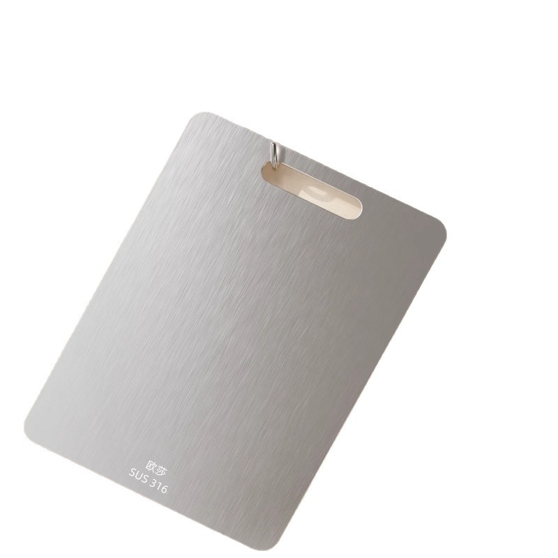 Cross-border 304 tablero de acero inoxidable tablero de recortar de cocina tablero de recortar de cocina tablero de recortar de doble cara tablero de recortar