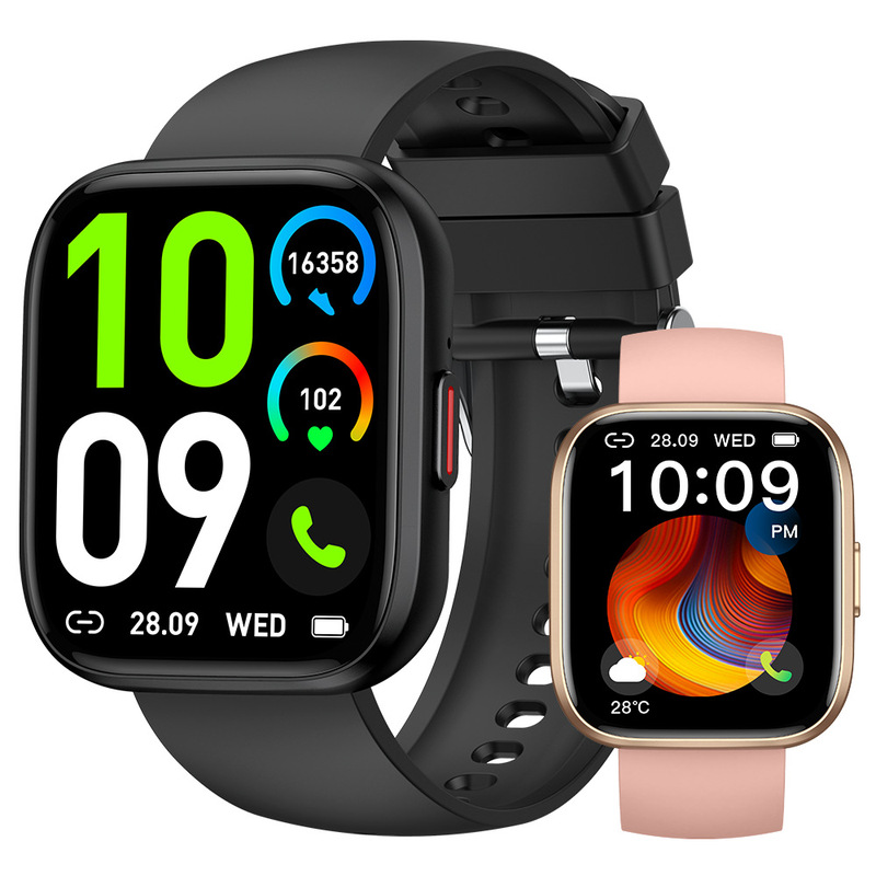 P114 Smart Watch Bluetooth Call Message Reminds Sleep Monitoring Exercise Waterproof Heart Rate Blood Pressure Couple Ladies