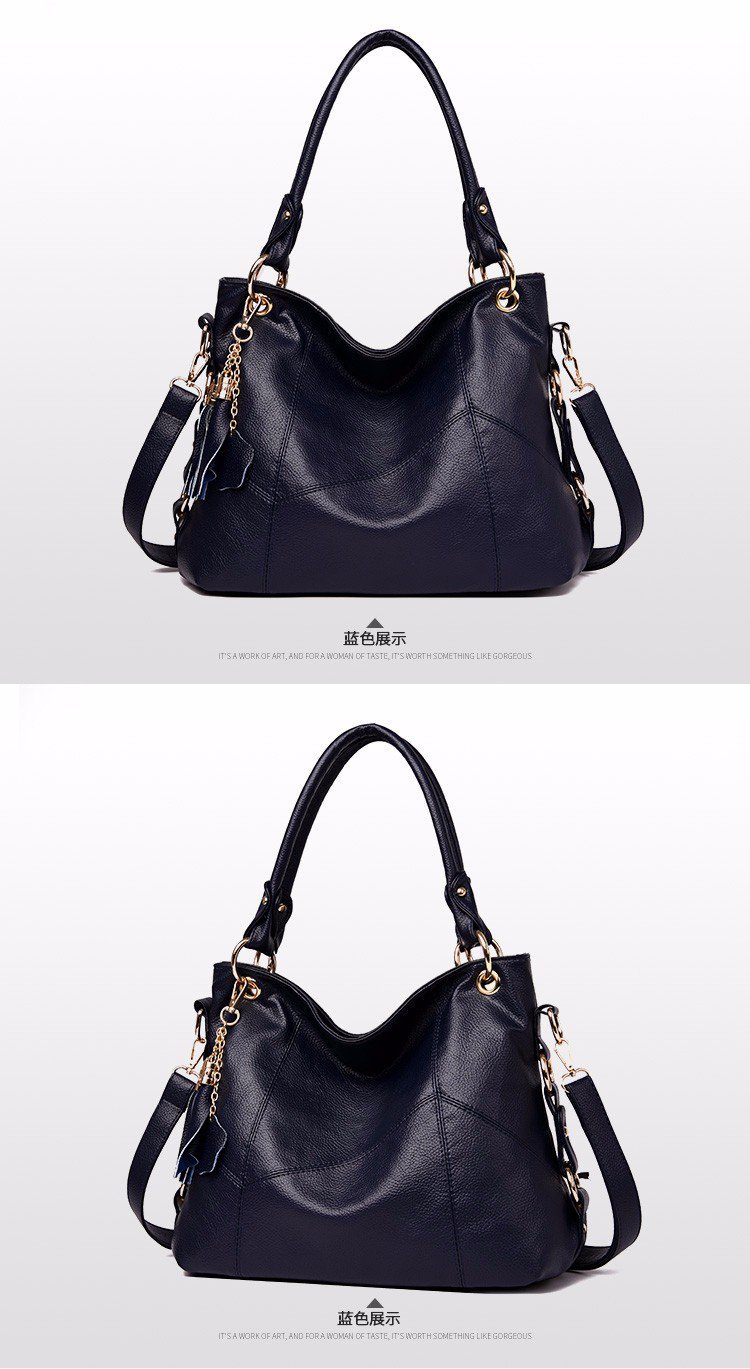 New fringed large-capacity tote women's bag, European and American trend Hobo single-shoulder handbag, cross-border one-piece delivery worldwide undefined