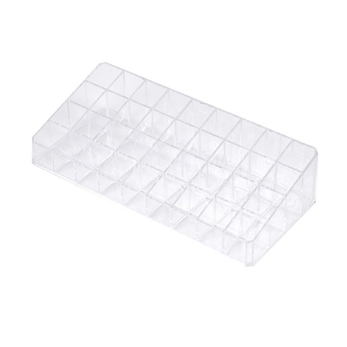 12-grid trapezoidal lipstick storage box light luxury transparent acrylic storage rack desktop cosmetics storage rack lipstick rack