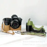 Подходит для Nikon Z8 кожаный чехол база Z8 Micro сумка для одной камеры Z8 портативный защитный чехол Ретро Кожаный наполовину чехол