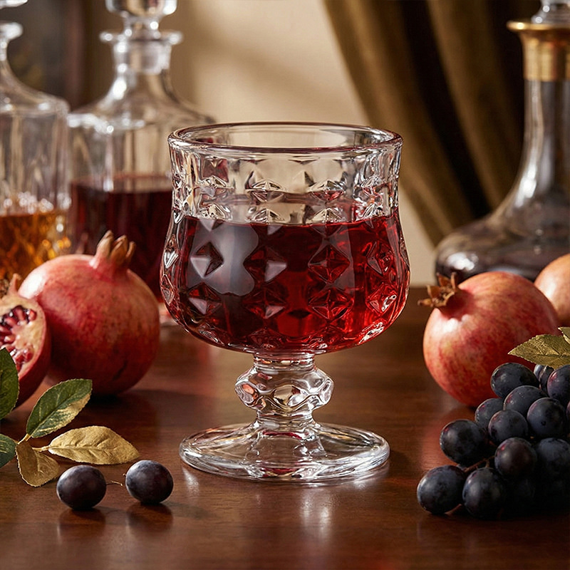 批发ins刻花烈酒杯白酒杯太阳花蝴蝶钻石小酒杯果酒KTV酒吧一口杯