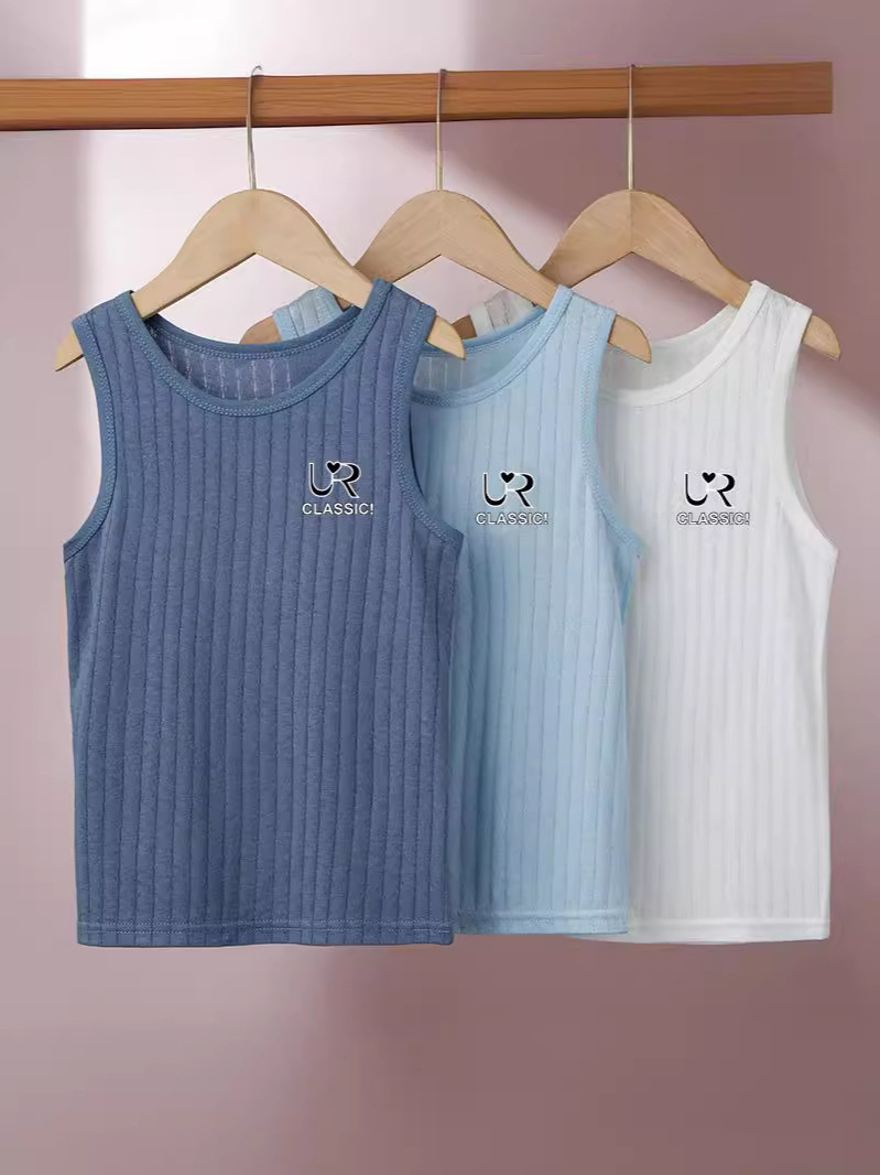 Children's summer base light and thin breathable solid T-shirt for…