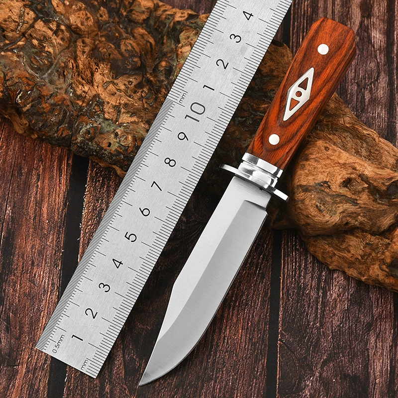 Монголийский ручной нож для мяса для пикника, кемпинга, барбекю, высок hardness углеродистой стали прямой нож, острый резной стальной нож для наружного использования