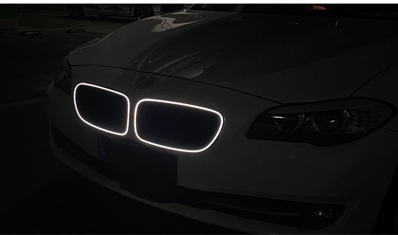 Suitable for BMW 5 series F10 F18 luminous middle net 523 525 530 middle net modified parallel bars luminous middle net