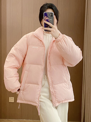 张一亿羽绒服女短款新款韩版时尚小个子保暖显瘦白鸭绒冬外套