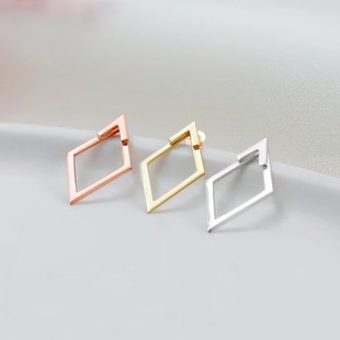 Hot cross-border AliExpress diamond design fashion high-end sense simple temperament ladies earrings commuter all-match