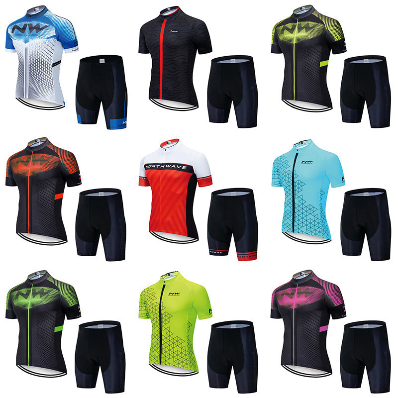 Cross-border NW team version short sleeve suit cycling clothes mountain bike road service speed drop clothes foreign trade Wholesale