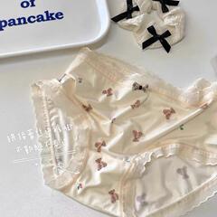 氷糸の下着の女性のかわいい熊は日本の甘くて通気性が快適です。