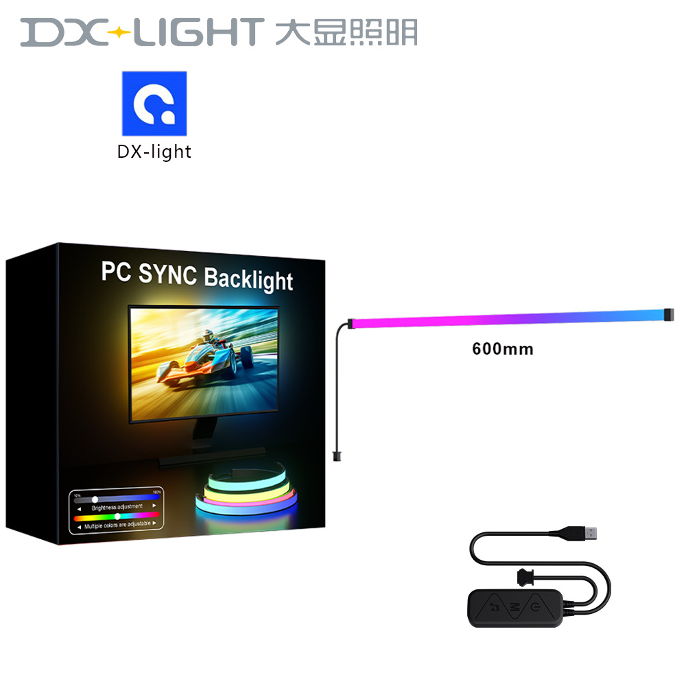 Luz RGB ambiental sincronizada con pantalla para computadora