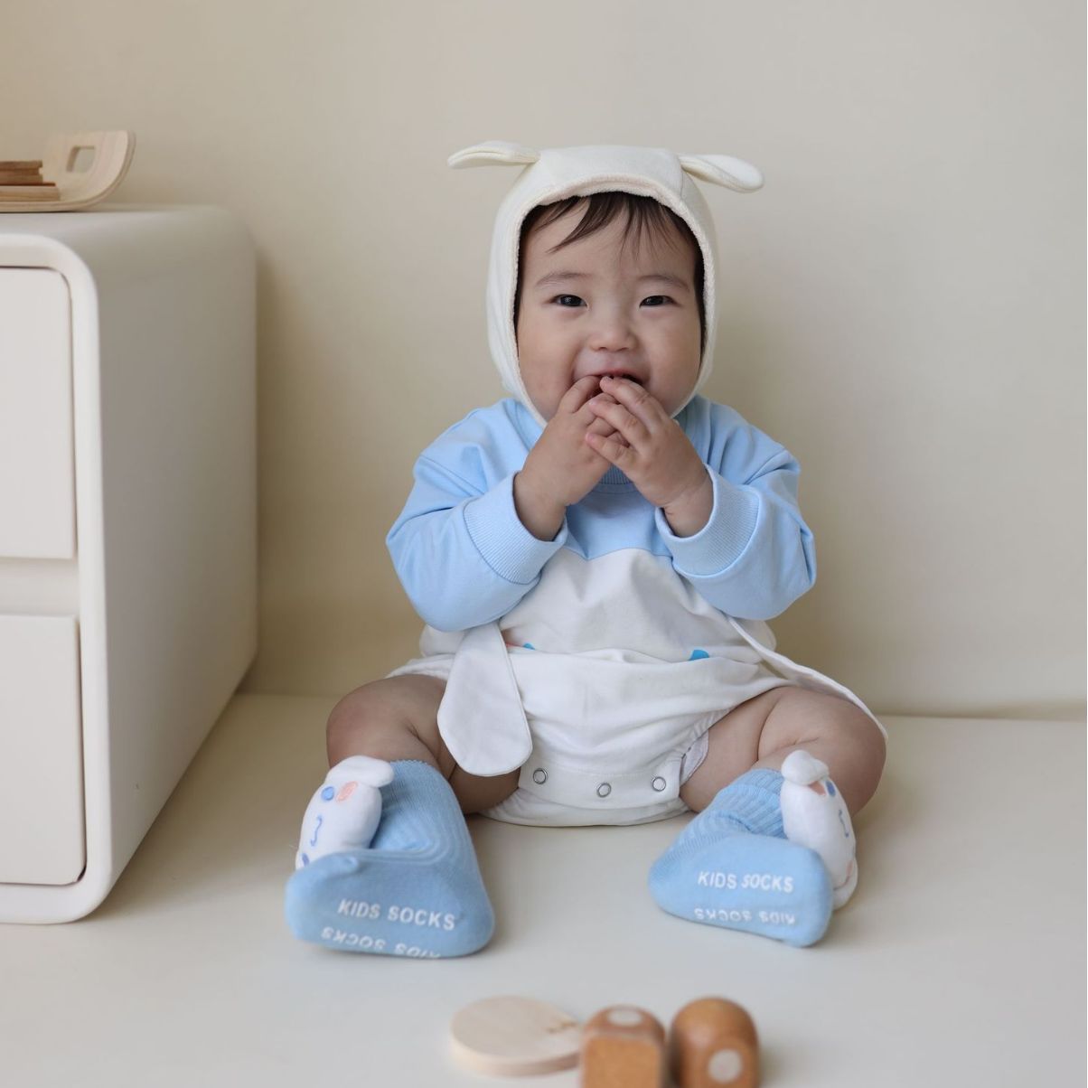 Mono de bebé de manga larga de estilo coreano de primavera ins pequeño mameluco de color a juego con forma de animal funda de Bebé Ropa de 100 años