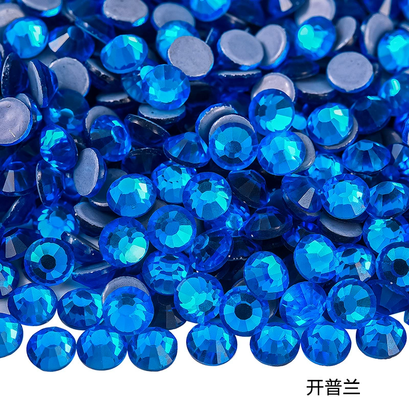 Hot‑fix rhinestones SS3–SS30, glass crystal round flat‑back, 1440 pcs per pack (hot‑melt)