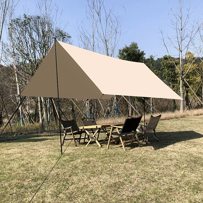 Sky tent spot wholesale sunscreen UV camping outdoor equipment Park Beach sunshade source factory (Çadırlar) - khaki-33-with-pole