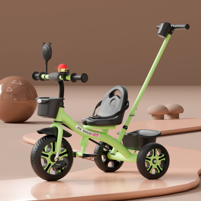 Rueda sólida de color verde cinturón de seguridad de empuje