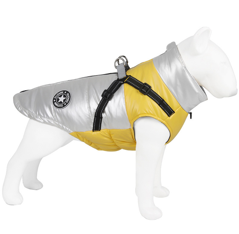 Moletom com capuz para cães casaco de inverno refletivo_voghion.com