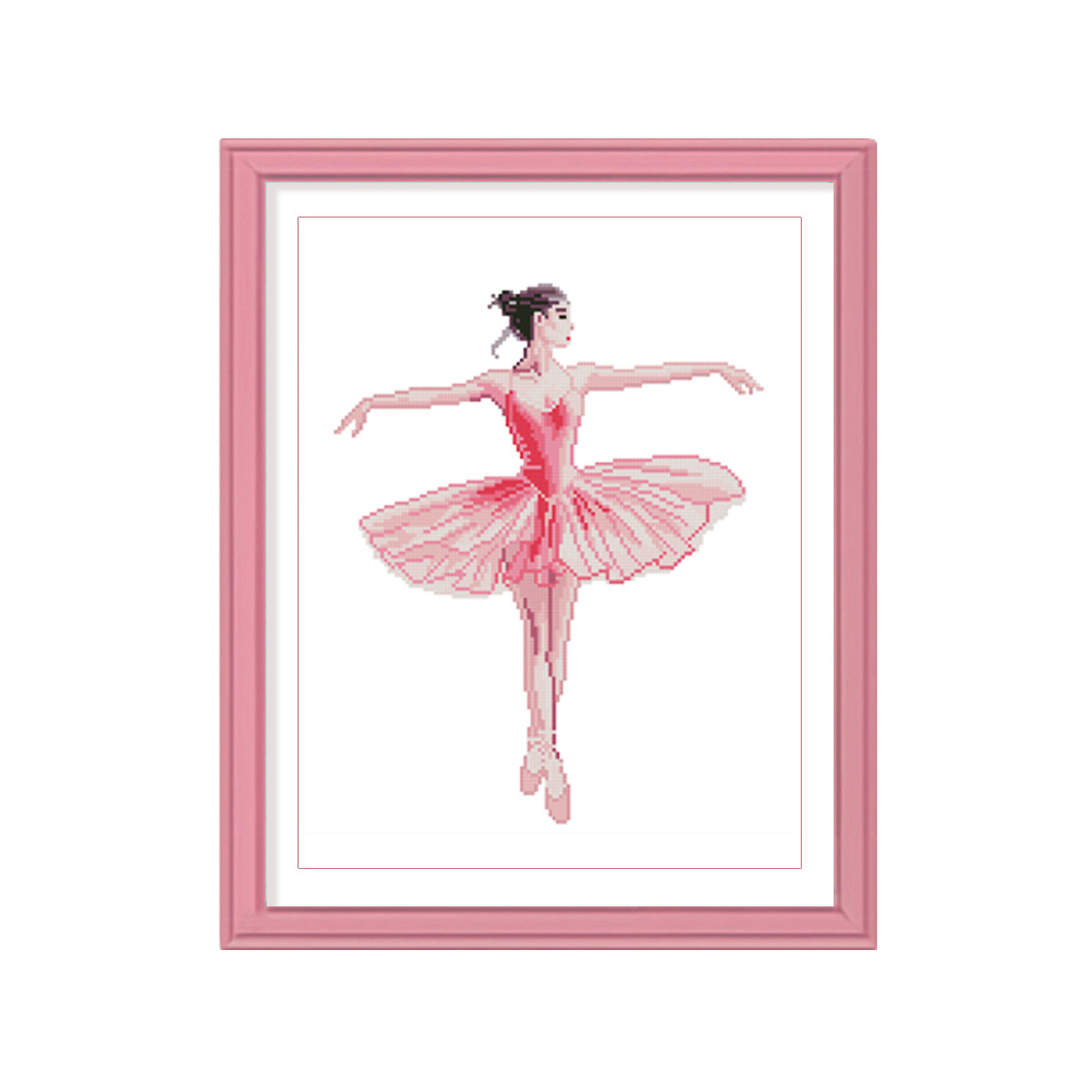 Nuevo cross-border rosa chicas ballet simple punto cruzado piezas pequeñas decoración de la sala de estar image 5