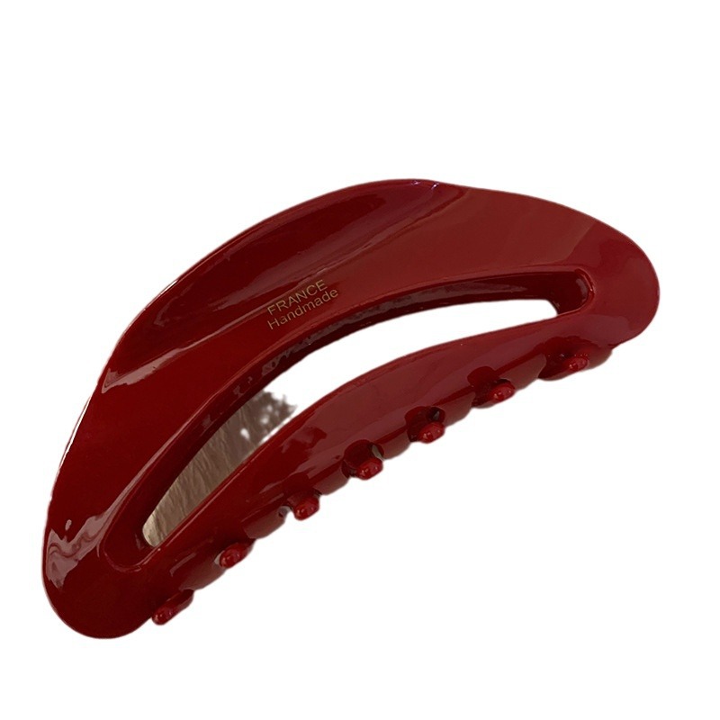 Rode serie! Acetaat grote clip letter goud merk achter hoofd opgestoken haai clip haaraccessoires hoofdtooi haarspeld voor vrouwen_voghion.com
