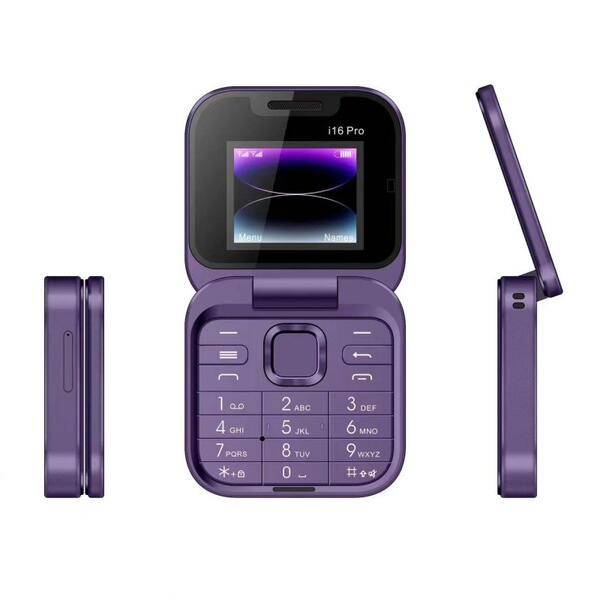 국경 간 대외 무역 i16pro 플립 전화 비 스마트 폰 키 2G 외국어 휴대 전화 다국어