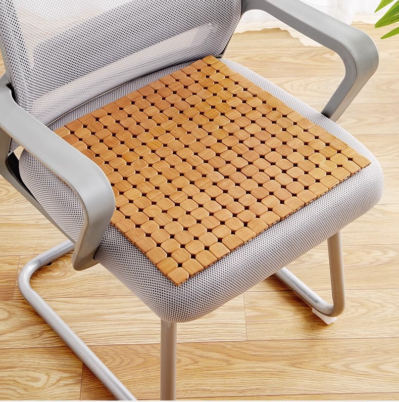 Car Seat Cushion Bamboo Mat Summer Cooling Pad Single Piece for Truck and Car Breathable Bamboo Mat Universal