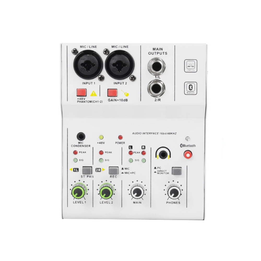 Transfronterizos 2 - 4 - 6 mezcladores profesionales pequeños Bluetooth con efecto de reverberación micrófono K-canción reunión de rendimiento de escenario