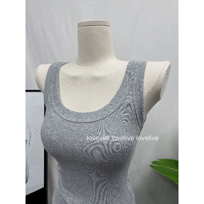 [God tee Retention] The version is so good that it is explosive! Everyone Wearing Slim U-Neck Wide Shoulder Belt Breast Cover Camisole for Women