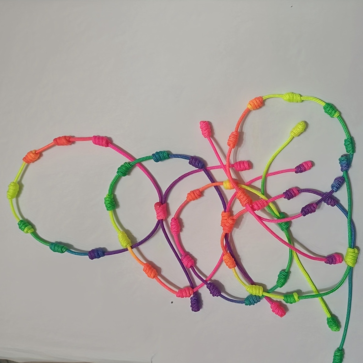 Pulsera tejida de cuerda para pareja