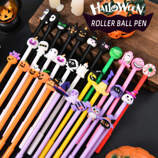 Temu Dropshipping Cute Halloween Series Gifts Cartoon Shaker Gel Pen Student Prizes Cross-Border Stationery