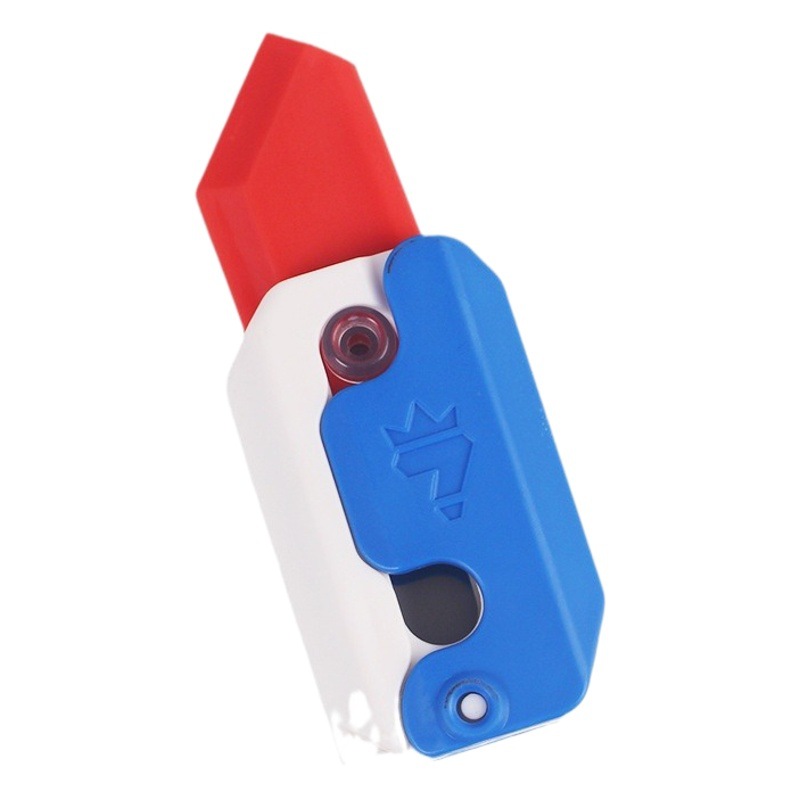 Cuchillo de rábano luminoso Gravedad 3D creativo cuchillo de mariposa de gran tamaño cuchillo de rábano de descompresión de juguete cuchillo de gravedad peine