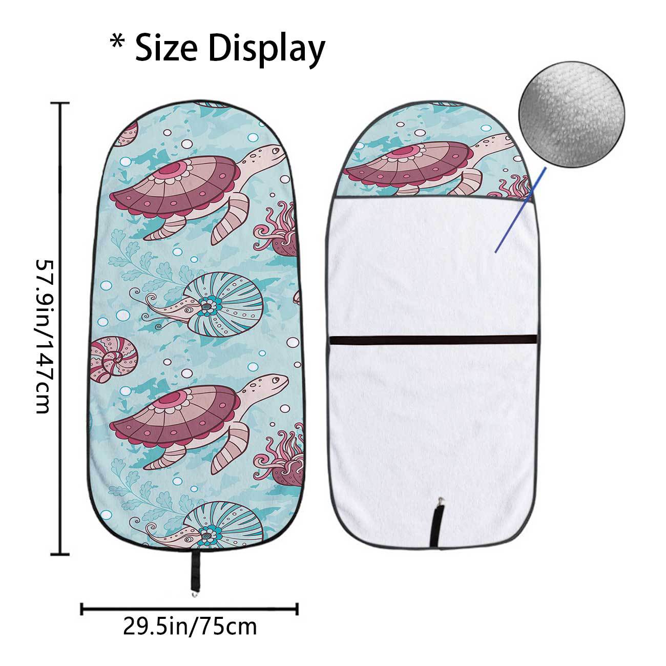 Marine seat towel cover front seat protector suitable for gym and exercise, universal for all seasons and car use