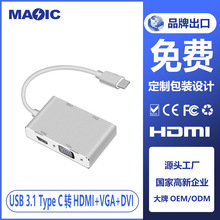 USB 3.1 Type C�DHDMI+VGA+DVIĸ 3.0 usb ĸ �ĺ�һ�D�Q�D�Ӿ�