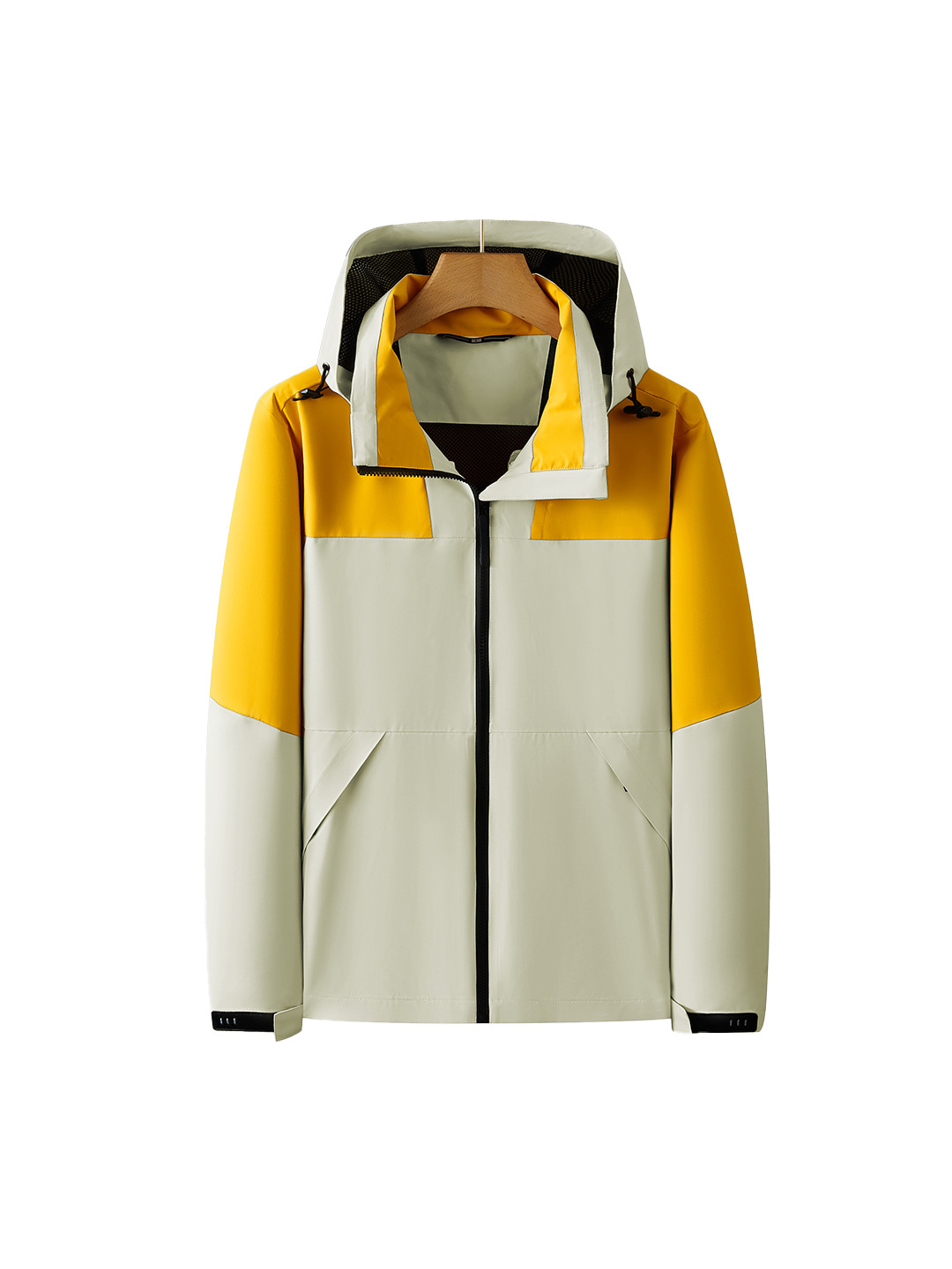 Personalizada ropa de asalto de una sola capa de otoño y invierno engrosado dos piezas conjunto de ropa de trabajo estampado bordado pintado herramientas impermeables a prueba de viento