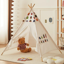 儿童手绘画画印第安帐篷幼儿园户外活动涂鸦道具游戏屋拍照道具