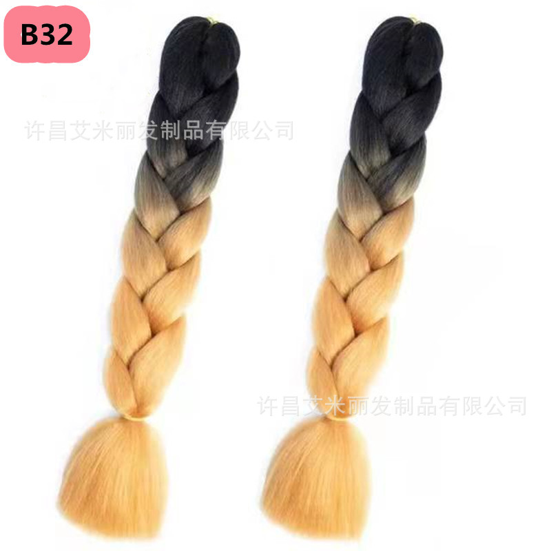 Trenzas africanas con cabello rosa渐 – materiales de alta temperatura, estilo boxeador