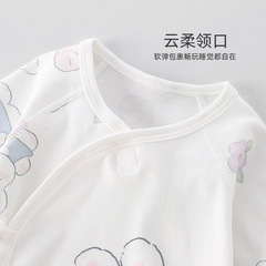 新生嬰兒衣服純棉無骨哈衣爬服春季初生寶寶和尚服初夏嬰兒連體衣