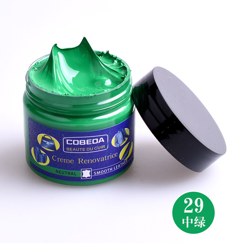 Venta directa de fábrica kangbida agente de coloración de cuero sofá bolsa de cuero para colorear zapatos de cuero de reparación de desgaste color suplemento crema