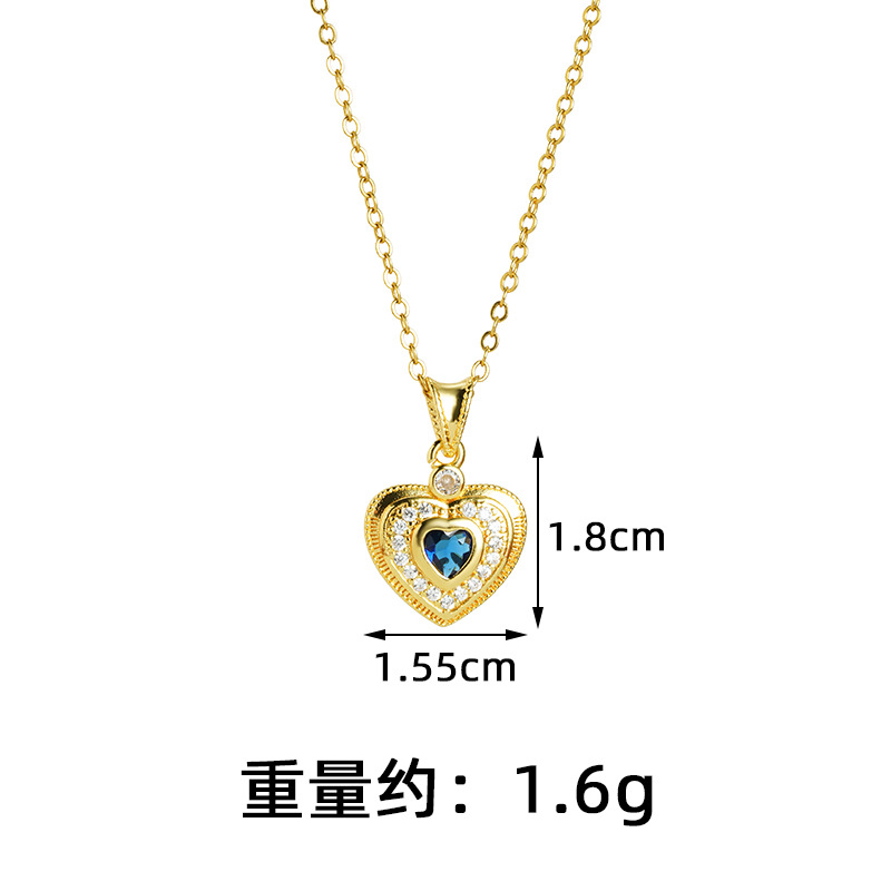 Colgante de oro de arena vietnamita ligero de lujo con diamantes adornos dulces colgante de amor diseño de joyería al por mayor