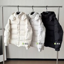 25秋冬新款男女同款保暖简约雾面连帽拉链宽松羽绒服外套1124d11