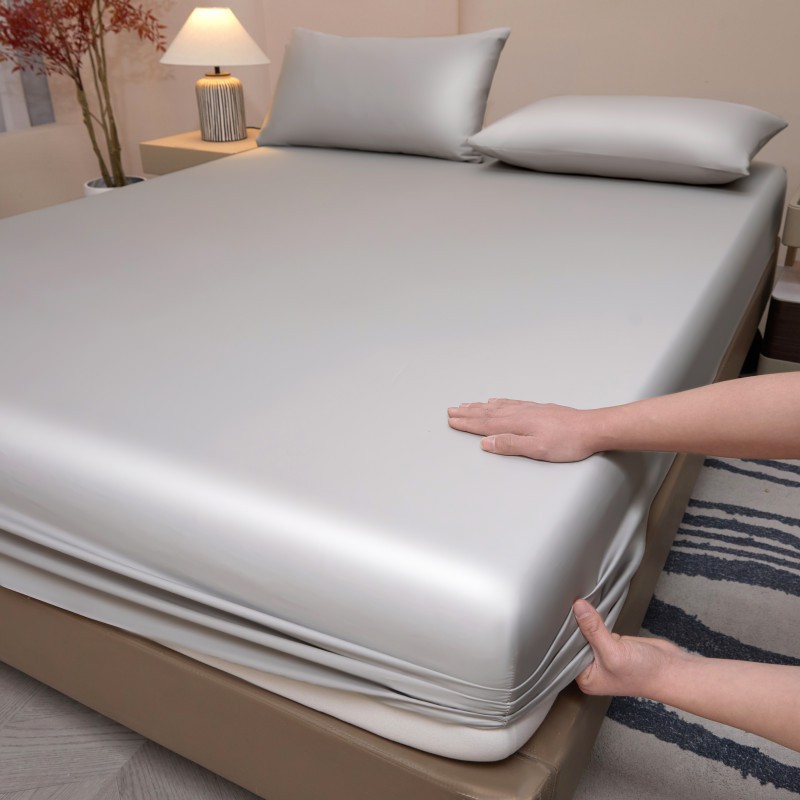 2025 nuevo estilo 100 50 piezas de algodón de doble acción de un solo producto funda de cama funda de cama de algodón puro color sólido ropa de cama al por mayor